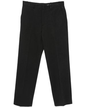 Calvin Klein Pressed-Crease Trousers - Black