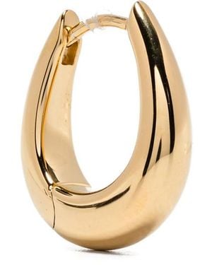 Tom Wood Plated Sterling Hoop Earrings - Metallic