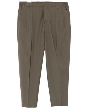 BRIGLIA Portobellos Pleated Trousers - Green