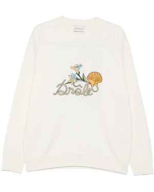 Drole de Monsieur Maille Drôle Shell Jumper - White