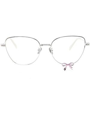 YVMIN Bowknot Cat-Eye Glasses - White