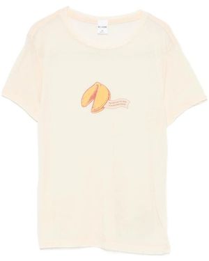 RE/DONE Fortune Cookie-Print T-Shirt - White