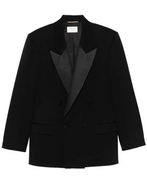 Saint Laurent Jackets - Black