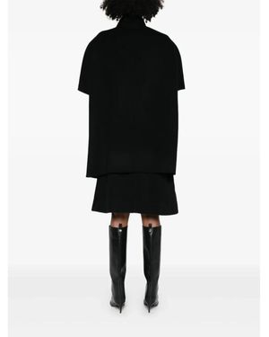 GLOX Double-Breasted Coat - Black