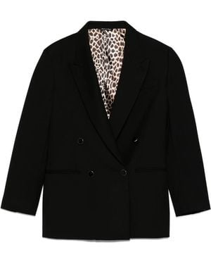Eraldo Double-Breasted Blazer - Black