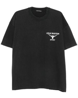 Cole Buxton Logo-Print Short-Sleeve T-Shirt - Black