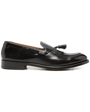 Doucal's Tassel-Detail Loafers - Black