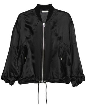 Co. Silk Bomber Jacket - Black