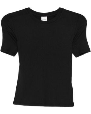 Calvin Klein Ribbed Texture T-Shirt - Black