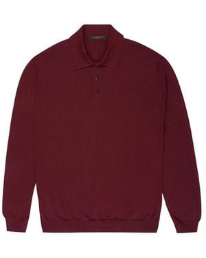 ZANONE-SLOWEAR Buttoned Polo Shirt - Red
