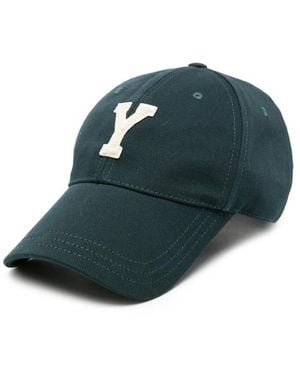 Saint Laurent Logo-Patch Baseball Cap - Blue