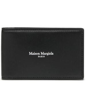 Maison Margiela Logo-Print Cardholder - Black