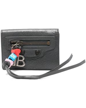 Balenciaga Mini Le City Wallet - Gray