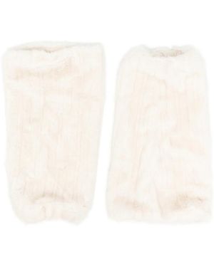 UGG Faux-Fur Leg Warmers - White