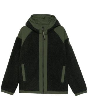 Canada Goose Fleece-Texture Hooded Jacket - Green