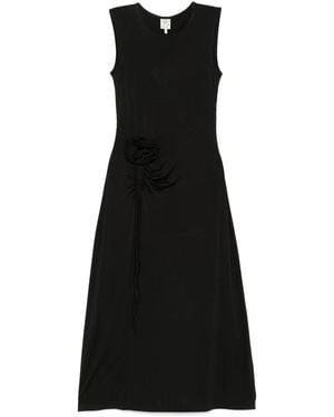 Baum und Pferdgarten Rose-Detail Sleeveless Dress - Black