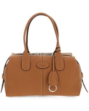 Tod's Leather Tote Bag - Brown