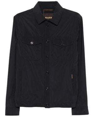 Moorer Buttoned Pocket Jacket - Blue