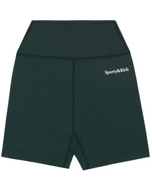 Sporty & Rich High-Rise Shorts - Green
