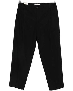 BRIGLIA Manhattans Front-Seam Trousers - Black
