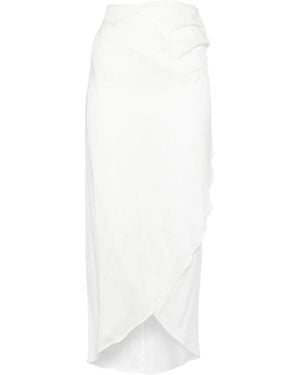Bondi Born Ruffled Midi Skirt - White