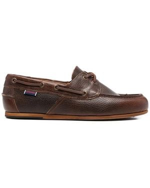 Sebago Owen Tie Boat Shoes - Brown