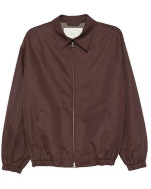 DUNST Zip-Up Collared Lightweight Jacket - Brown