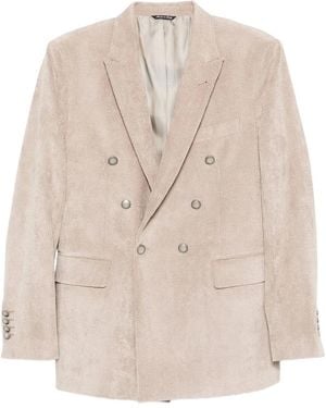 Reveres 1949 Double-Breasted Corduroy Jacket - Natural