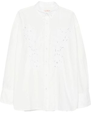 Lois Blake Appliqué Shirt - White