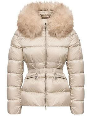 Moncler Boed Logo-Patch Down Jacket - Grey