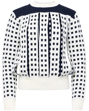 JW Anderson Jacquard Slit Jumper - Black