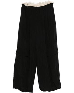 Sea Wide Trousers - Black