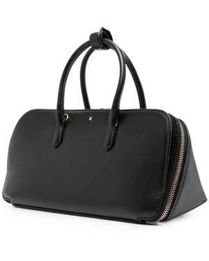 Alaïa Small Delta Logo-Detail Tote Bag - Black