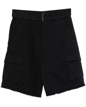 Laneus Belted Shorts - Black