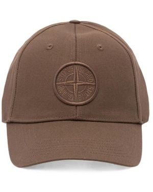 Stone Island Compass-Patch Baseball Cap - Brown
