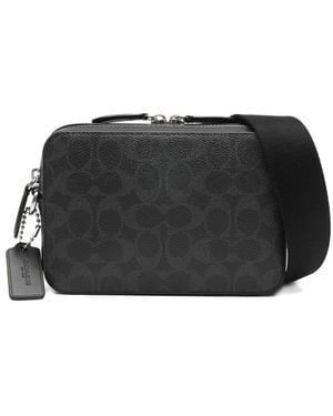 COACH Charter Zip Messenger Bag - Black