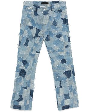 Who Decides War Boro Moto Jeans - Blue
