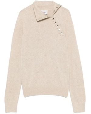 Isabel Marant Jovienne Press-Stud Jumper - Natural