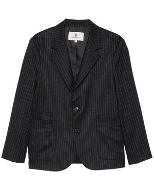 Barena Pinstripe-Pattern Blazer - Black