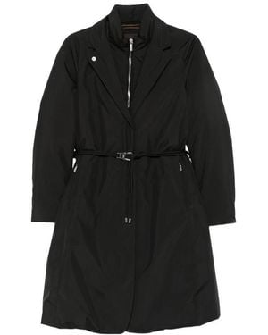 Moorer Verlaine Belted Coat - Black