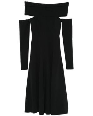 Alberta Ferretti Cut-Out Mini Dress - Black