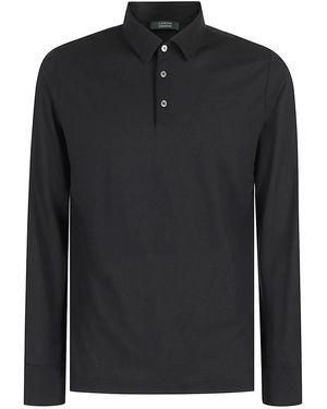 Zanone Icecotton Polo Shirt - Black