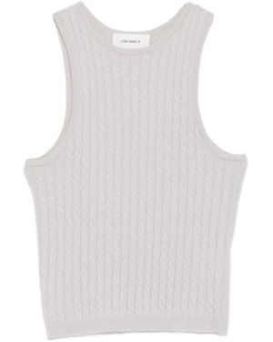 Lisa Yang Iora Cable-Knit Tank Top - White