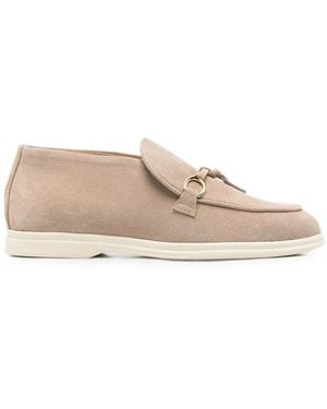 Henderson Suede Loafers - Natural