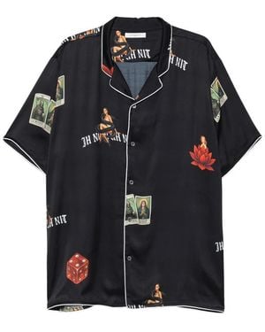 ih nom uh nit Printed Shirt - Black