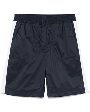 K-Way Logo-Patch Bermuda Shorts - Blue