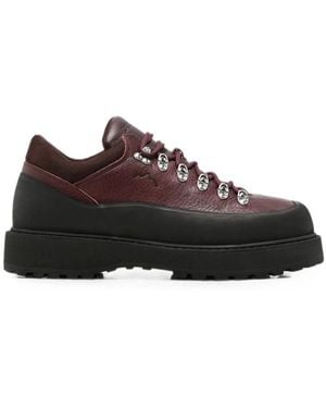 Diemme Paneled D-Ring Sneakers - Brown