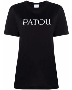 Patou Logo Print T-Shirt - Black