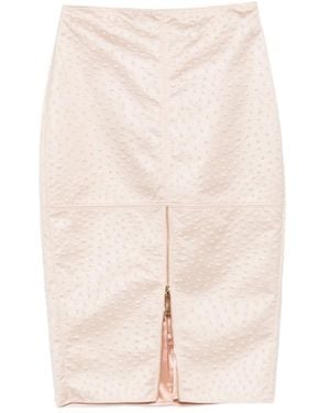Elisabetta Franchi Pencil Skirt - Natural