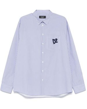 DSquared² Striped Shirt - Blue